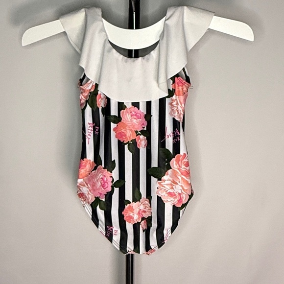 Betsy Johnson little girls swimsuit size 6 - Picture 2 of 7